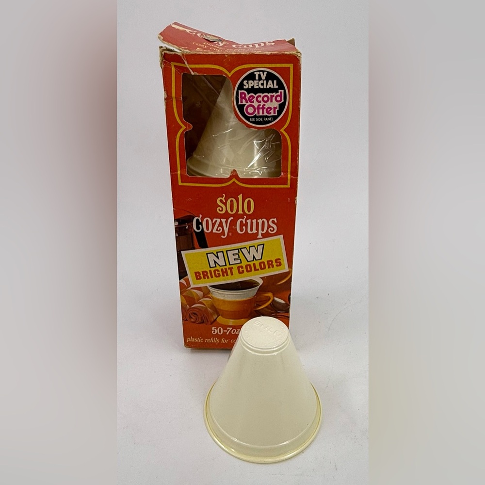 SOLO Cozy Cups 1 Box of 50 Count Refill Coffee Insert Liners Open Box‎ White Vtg